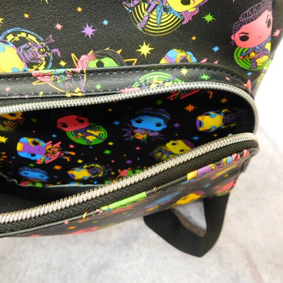 Funko Pop Black Neon Women Of Marvel Infinity Saga Small Backpack Purse 11” X 9” - Picture 9 of 9